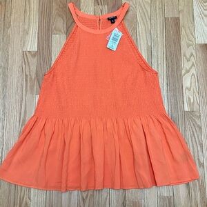 Torrid Orange Sleeveless Blouse